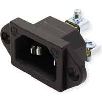 Bachmann IEC320 C14 appliance plug, black, screw connection