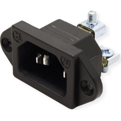 Bachmann IEC320 C14 appliance plug, black, screw connection