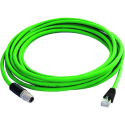 Telegärtner TELEGÄRTNER STX M12x1-RJ45 VL X-kod. Cat.6A, CP01CP05B-SFTP2607C7-1PUR-A0500, 5 m