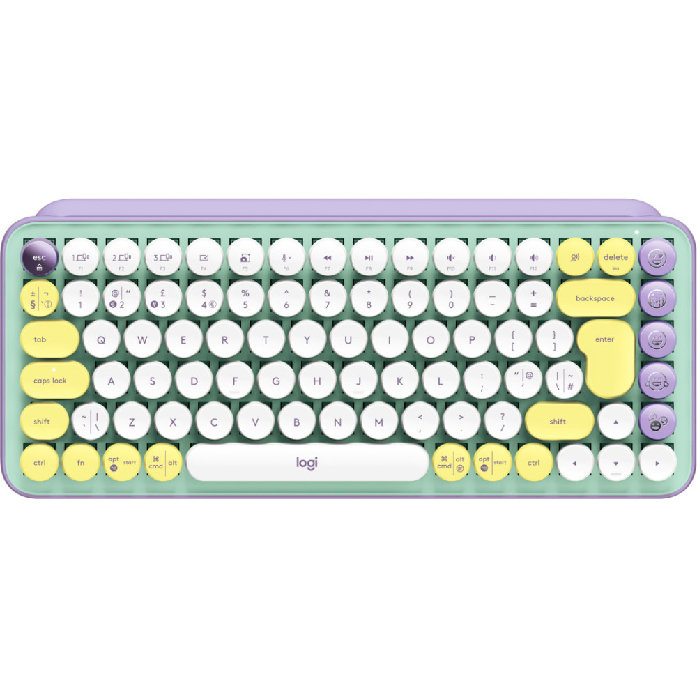 Logitech POP Keys Wireless Mechanical Keyboard With Emoji Keys