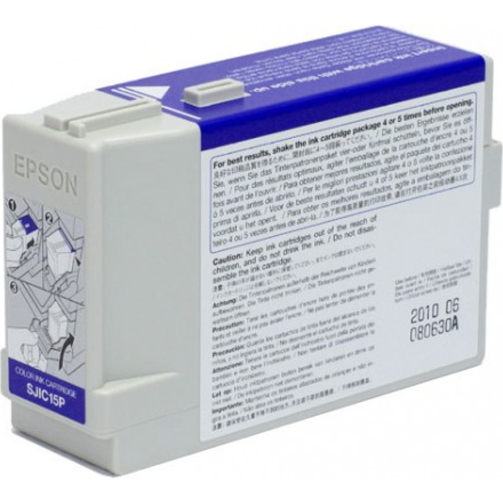 Epson SJIC15P for TM-C3400 & TM-C610, 3 colour ink cartridge