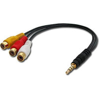 Lindy AV Adapter Cable - Stereo & Composite Video