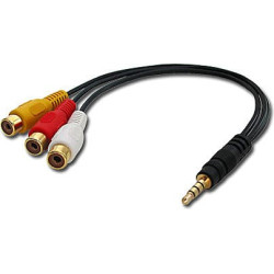 Lindy AV Adapter Cable - Stereo & Composite Video