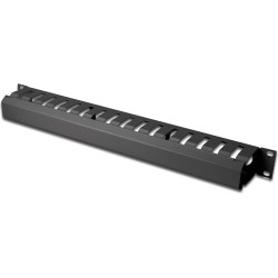 Digitus Cable Management Panel with detachable cover for 483 mm (19?) cabinets, 1U