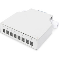Digitus Din Rail Splice Box for 8 LC/DX couplers