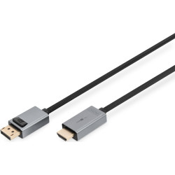 Digitus 4K DisplayPort Adapter Cable, DP - HDMI Type A
