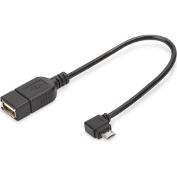Digitus USB Adapter / Converter, OTG, micro B/M - A/F, 0.15m
