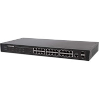 Intellinet 560917 tīkla pārslēgs Vadīts Gigabit Ethernet (10/100/1000) 1U Melns