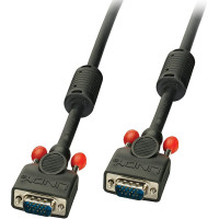 Lindy VGA Kabel M/M schwarz 0.5m HD15 M/M DDC-fähig