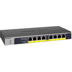 Netgear GS108PP Nepārvaldīts Gigabit Ethernet (10/100/1000) Power over Ethernet (PoE) Melns