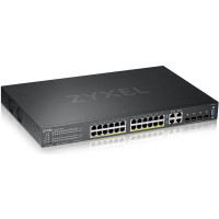 Zyxel GS2220-28HP-EU0101F tīkla pārslēgs Vadīts L2 Gigabit Ethernet (10/100/1000) Power over Ethernet (PoE) Melns