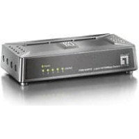 Level One LevelOne FSW-0508TX tīkla pārslēgs Nepārvaldīts Fast Ethernet (10/100) Melns, Pelēks