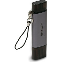 Lindy USB 3.2 Type C & A SD / Micro SD Card Reader