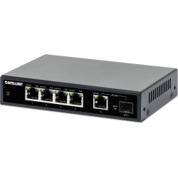 Intellinet 5-Port Gigabit PoE+ Switch 1SFP91W