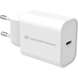 Conceptronic ALTHEA10W PDA/mobīlo telefonu lādētājs Universāls Balts AC Ātrā uzlāde Iekštelpas