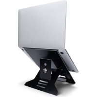 R-Go Tools RGORIDOCBL klēpjdatoru statīvs Portatīvā datora statne Melns 55,9 cm (22")