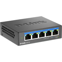 D-Link DMS-105 Nepārvaldīts L2 2.5G Ethernet (100/1000/2500) Melns