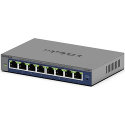 Netgear GS108Ev4 Nepārvaldīts L2/L3 Gigabit Ethernet (10/100/1000) Pelēks