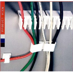 Kabeļu kārtotājs Easy Clip Heat-sealed blister, balts