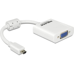 Delock Adapter HDMI-micro D male  VGA female white
