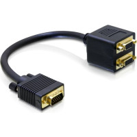 Delock Adapter VGA male to 2 x VGA female