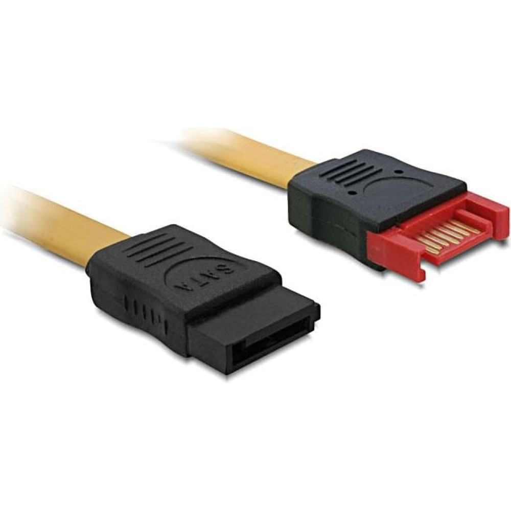 Delock Cable SATA Extension  100cm yellow
