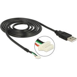 Delock USB 2.0 Connection Cable for 5 pin Camera modules V1.9 1.5 m