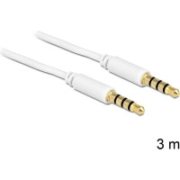 Delock Cable Stereo Jack 3.5 mm 4 pin male > male 3 m