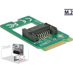 Delock Adapter M.2 Key B male > SATA 7 pin - Form Factor 2242
