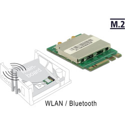 Delock Module M.2 Key A+E male > WLAN 11ac/a/b/g/n + Bluetooth 4.0