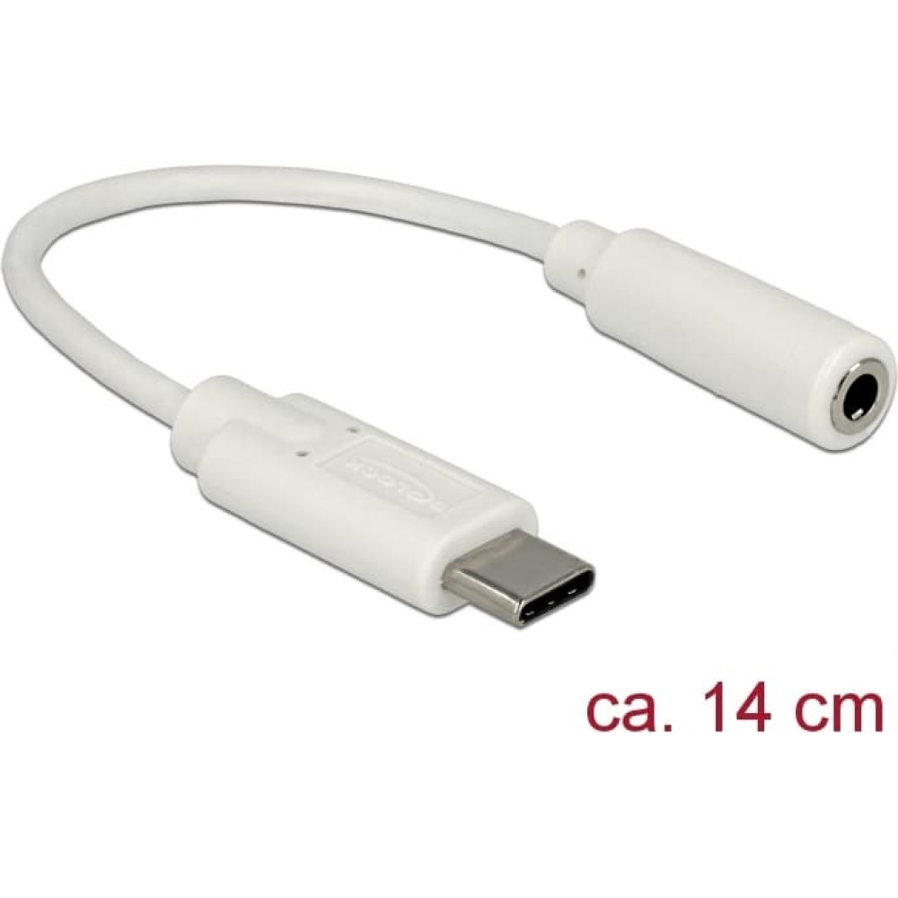 Delock Audio Adapter USB Type-C™ male > Stereo Jack female 14 cm