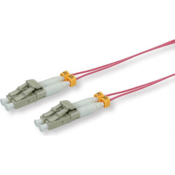 Roline FO SLIM Jumper Cable 50/125µm OM4, LSOH, LC/LC, OD 1.2mm, violet, 1 m