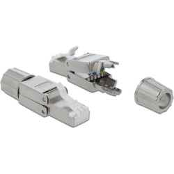 Delock RJ45 plug Cat.6A STP toolfree