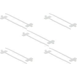 Delock Cable Tie with Label Tap L 100 x W 2.5 mm white 10 pieces