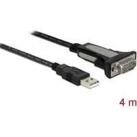 Delock Adapter USB 2.0 Type-A to 1 x serial RS-232 DB9 4 m