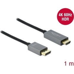 Delock Active DisplayPort 1.4 to HDMI Cable 4K 60 Hz (HDR) 1 m