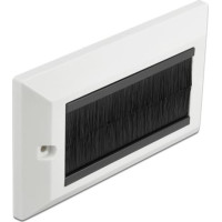 Delock Cable Management Cover 146 x 86 mm with black Brush Strips