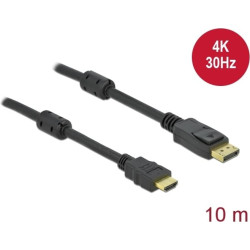 Delock Passive DisplayPort 1.2 to HDMI Cable 4K 30 Hz 10 m