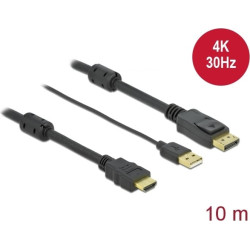 Delock HDMI to DisplayPort cable 4K 30 Hz 10 m