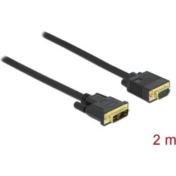 Delock Cable DVI 12+5 male to VGA male 2 m