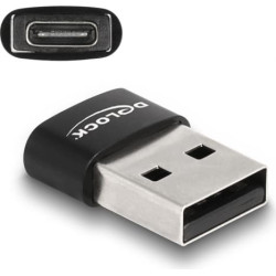 Delock USB 2.0 Adapter USB Type-A male to USB Type-C™ female black