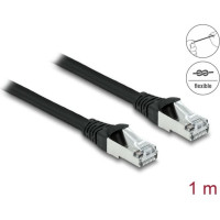 Delock RJ45 Network Cable Cat.6A S/FTP PUR Outdoor 1 m black
