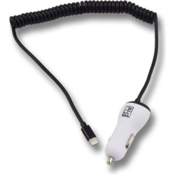 2GO Kfz-Ladeg. 12V/24V-MFI zert-schwarz für iPhone u. iPad