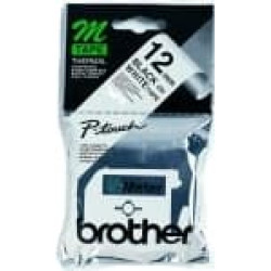 Brother Schriftbandkassette Brother 12mm weiß/schwarz   MK231BZ