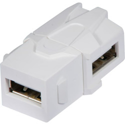 Lindy USB 90 Typ A F/F Doppelkupplung Keystone Modul für Wan