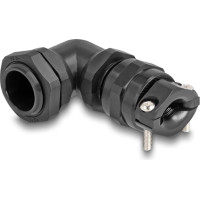 Delock Cable Gland with strain relief and bending protection 90° angled PG11 black
