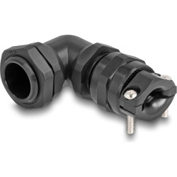 Delock Cable Gland with strain relief and bending protection 90° angled PG11 black