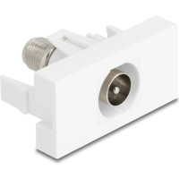 Delock Easy 45 Module IEC male to F female white