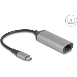 Delock USB Type-C™ Network Adapter 5 Gigabit LAN 1 x RJ45
