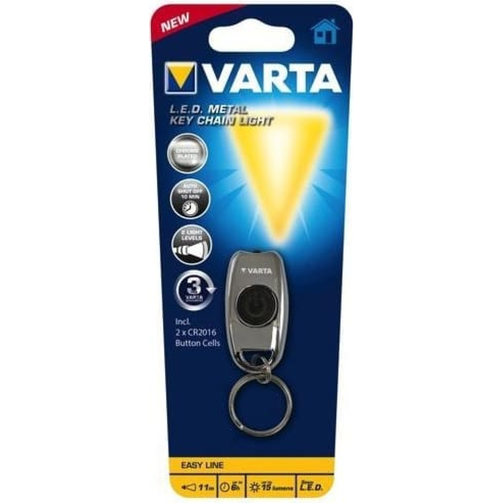 Varta Taschenlampe Metal Key Chain Light            2xCR2016